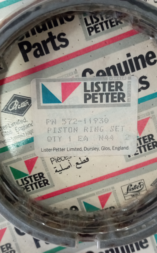 Set di fasce elastiche per pistoni Lister HA, HB e HW 572-11930 - Originale