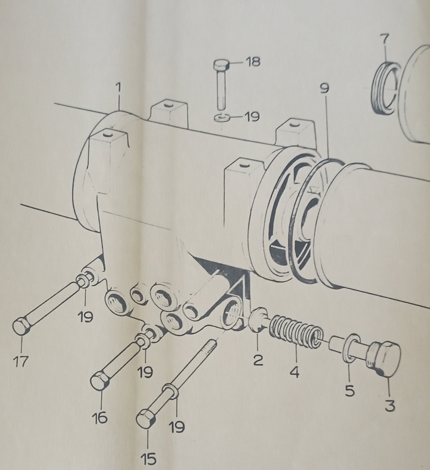 Corpo filtro olio ISOTTA FRASCHINI ID36