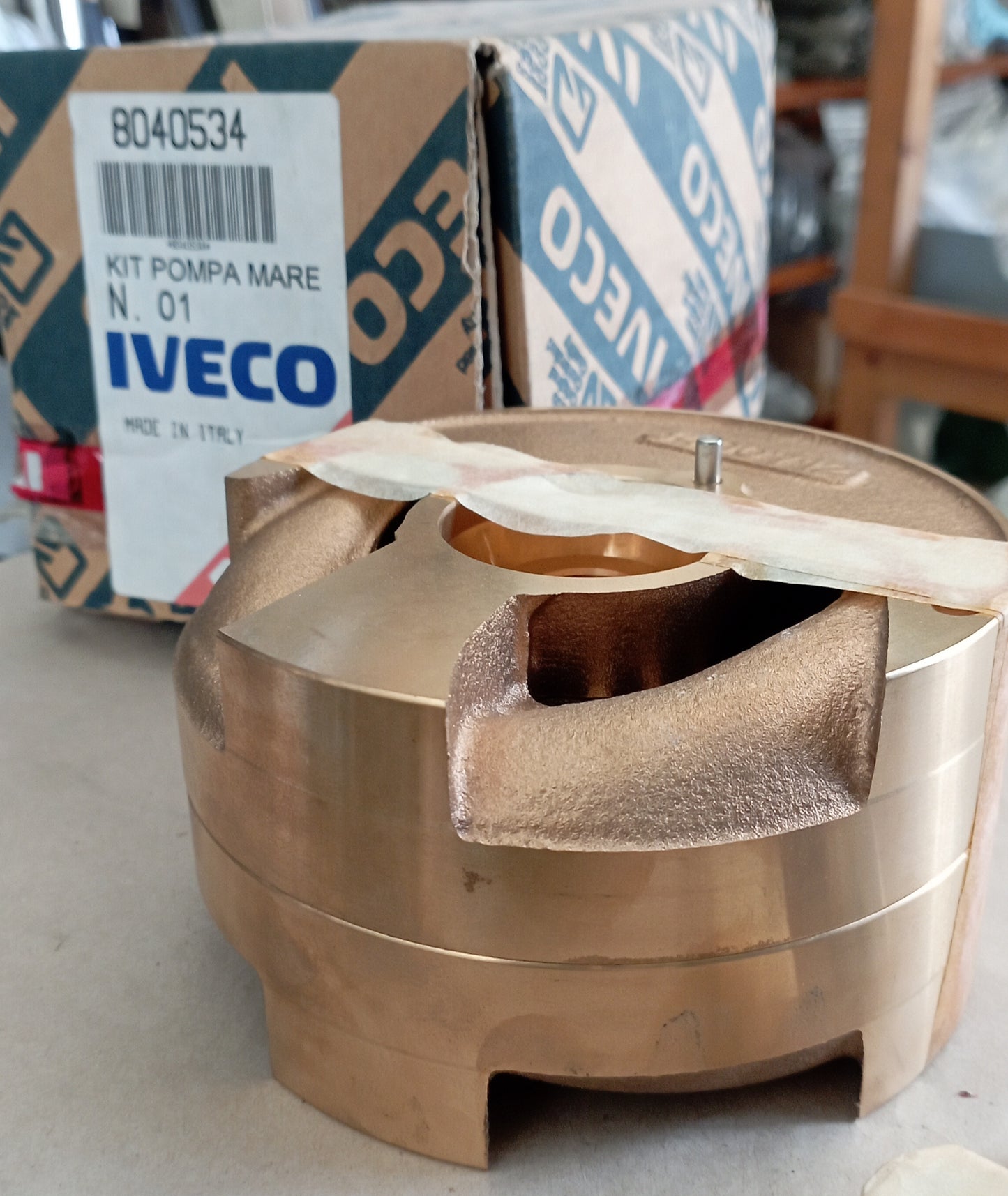 KIT girante pompa acqua mare IVECO Cod 8040534