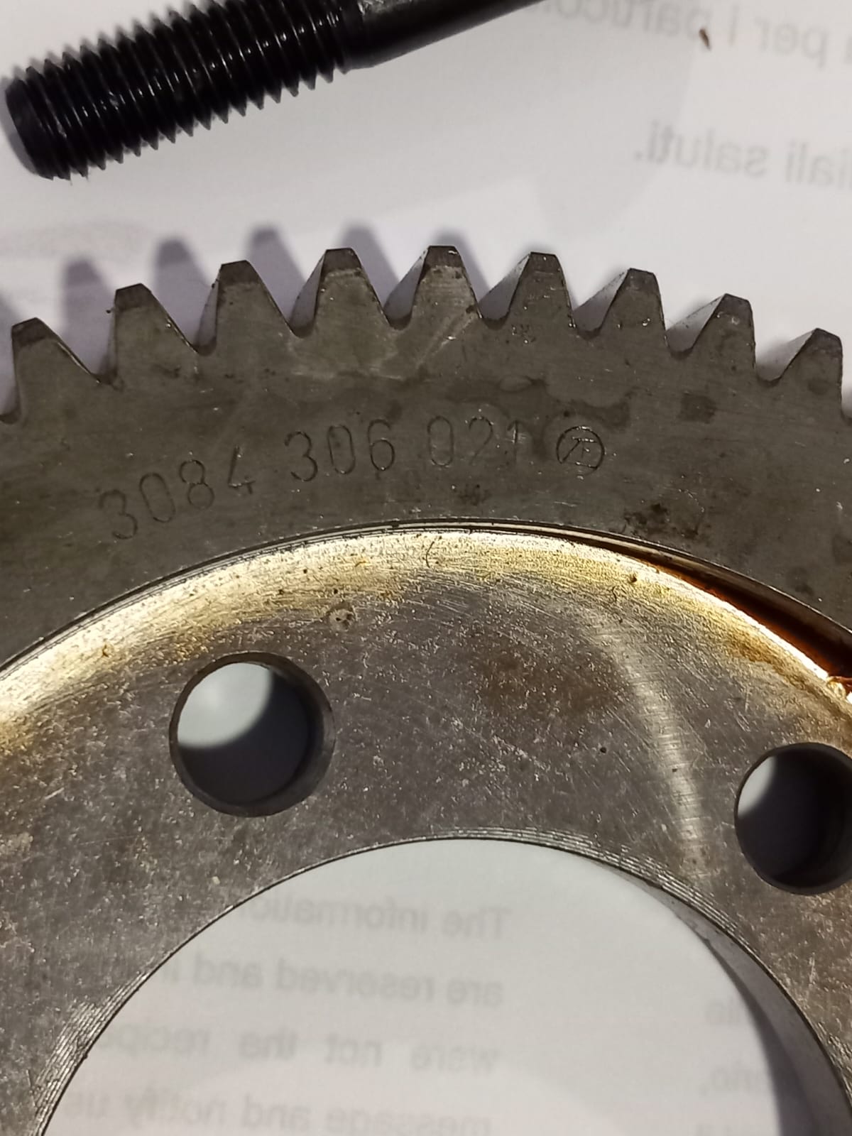 Ingranaggio di ingresso z62 zf
comprensivo di 6 prigionieri
