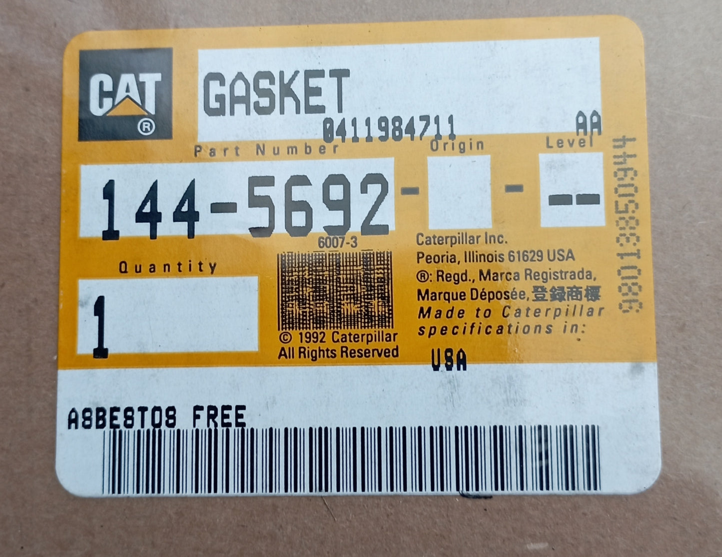 Guarnizione piastra testata CAT 144-5692