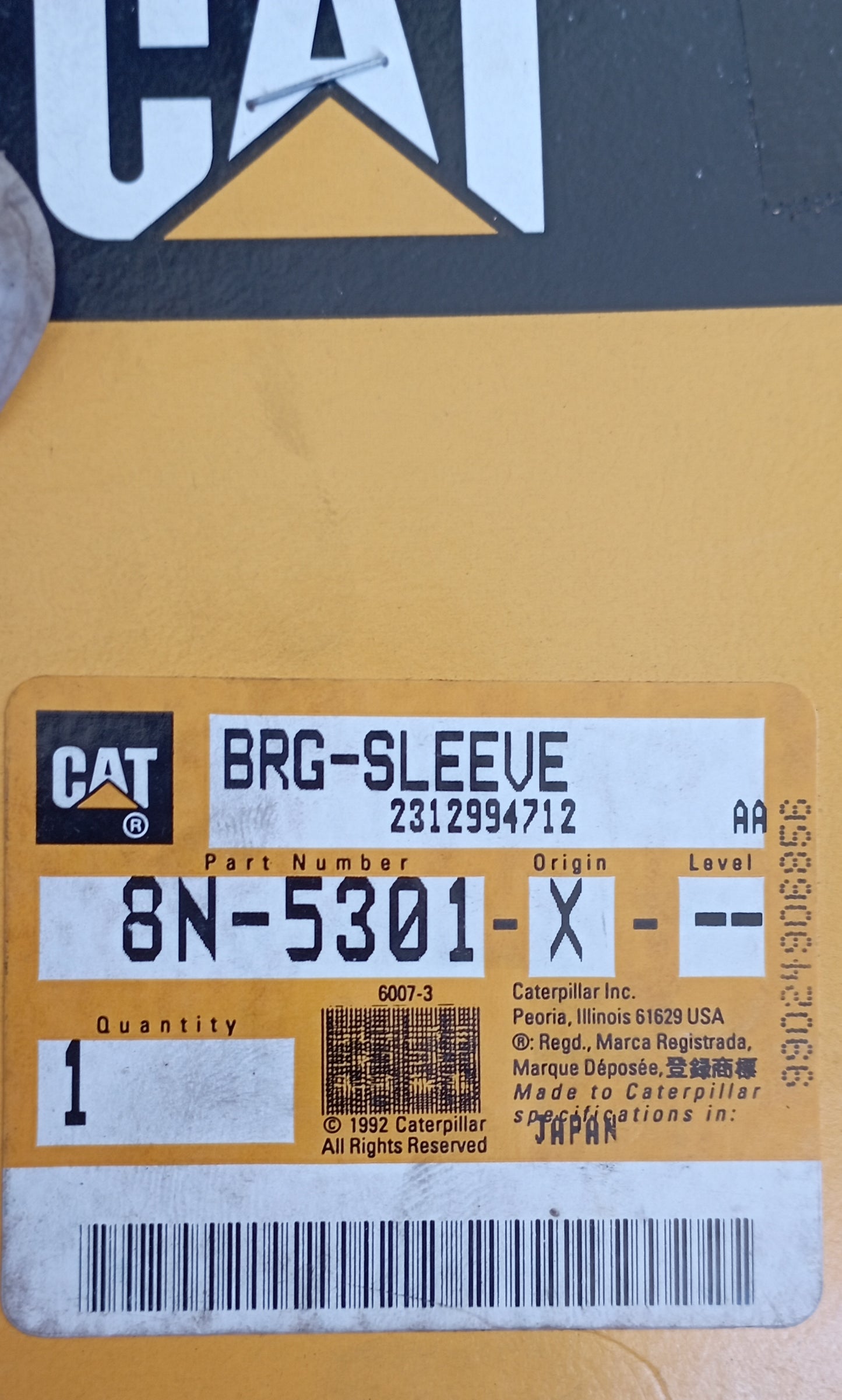 CUSCINETTO 8N5301 - Caterpillar