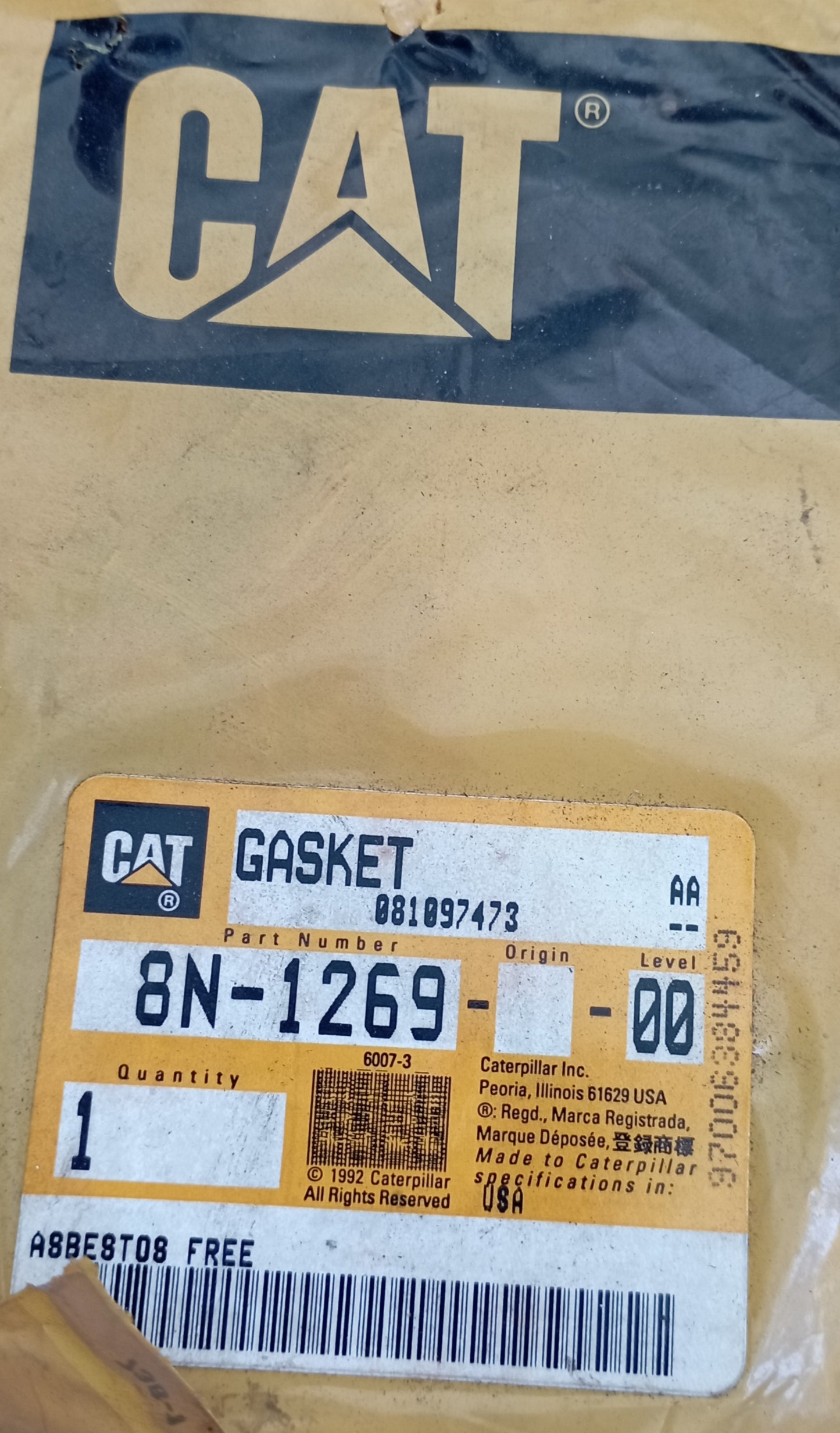 Guarnizione CAT 8N-1269