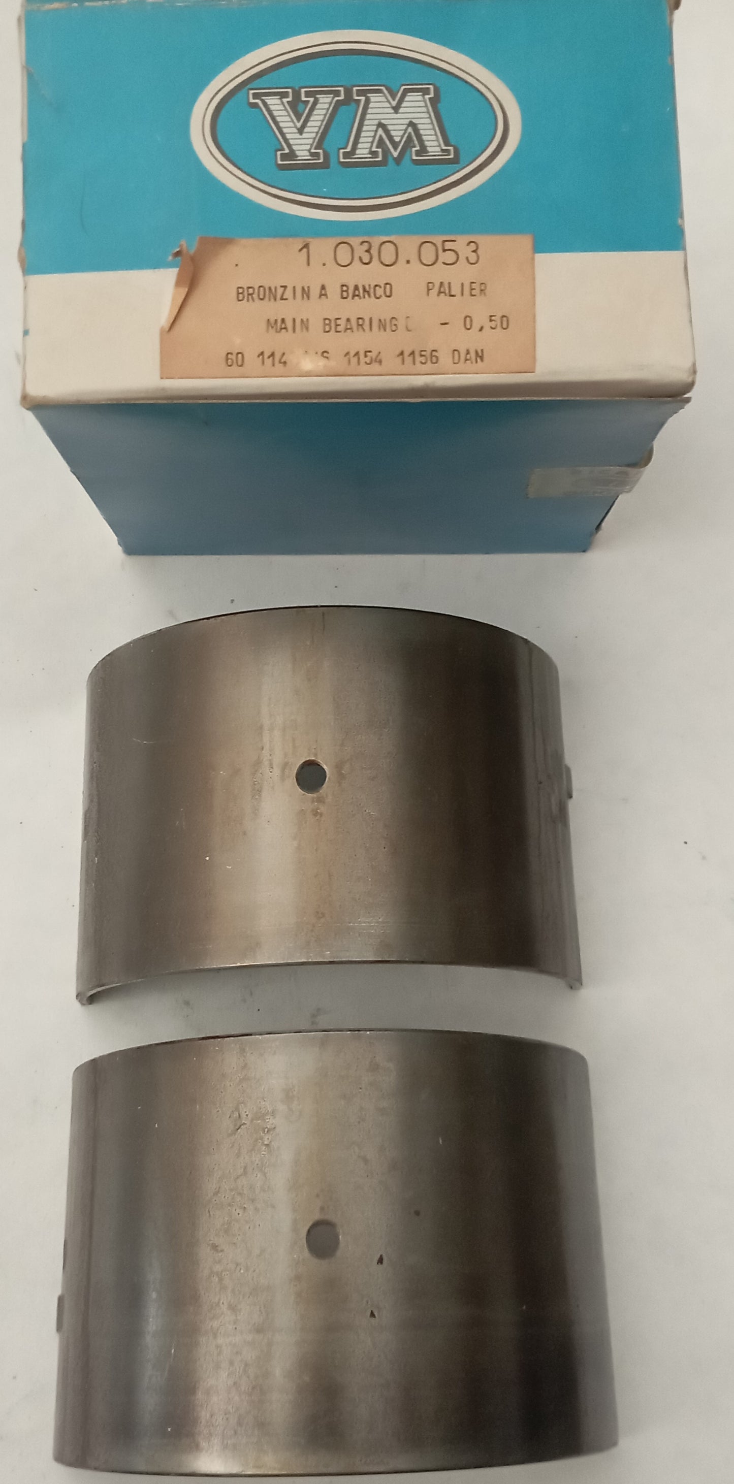 Bronzina banco palier -0,50 tipo 60 - 114 - 116 - 1154- 1156 DAN