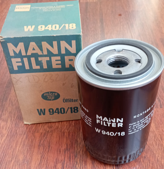 MANN-FILTER W 940/18 Filtro olio per LAMBORGHINI Urraco Coupe
1-12 UNF, con una valvola blocco arretramento, Filtro ad avvitamento