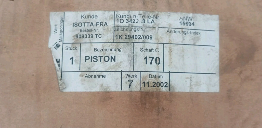 Pistoni originali Isotta Fraschini per MOTORI MARINI SERIE 1700