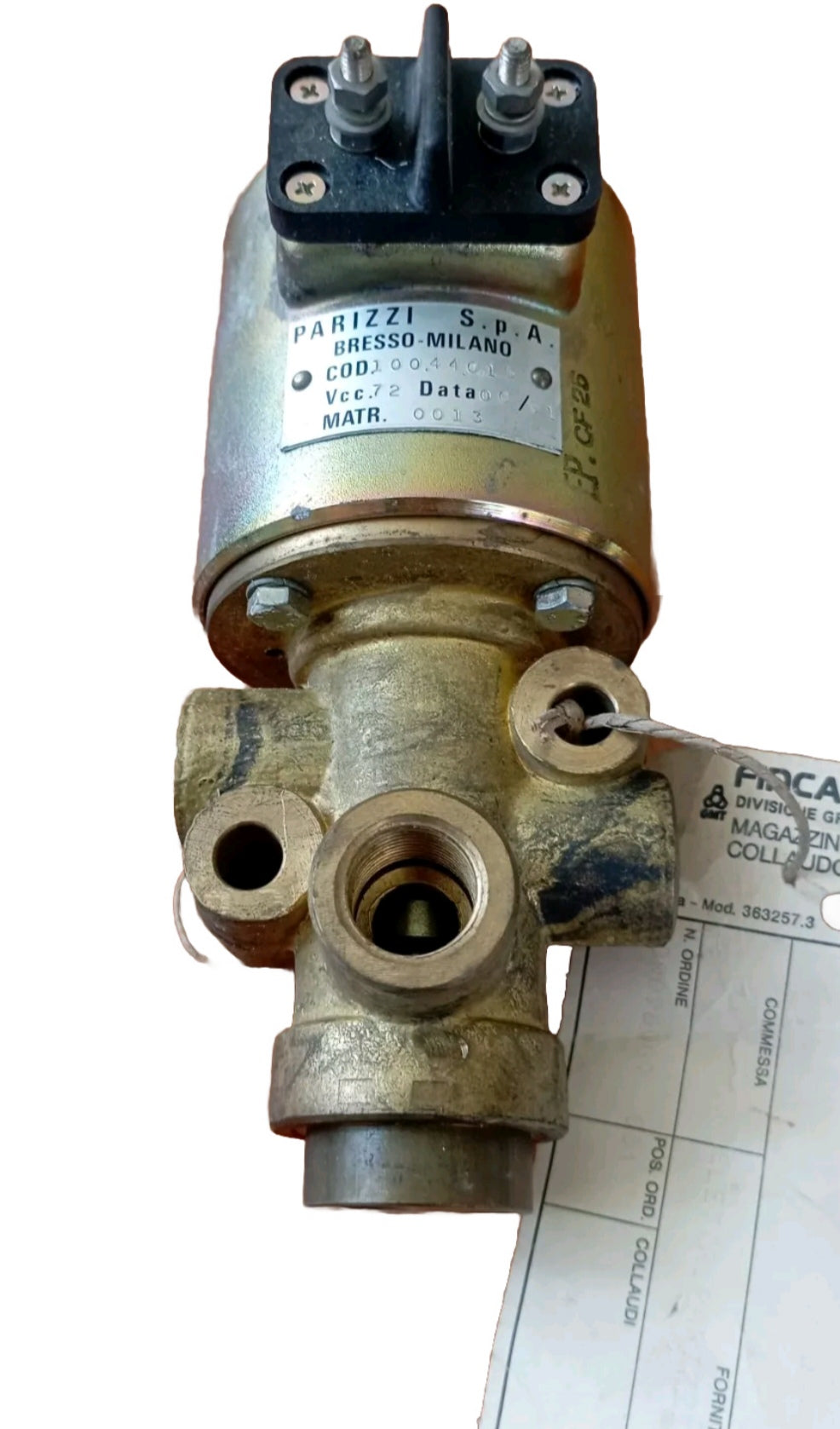 Elettrovalvola Isotta Fraschini Serie Id36.
Codice 405953F91