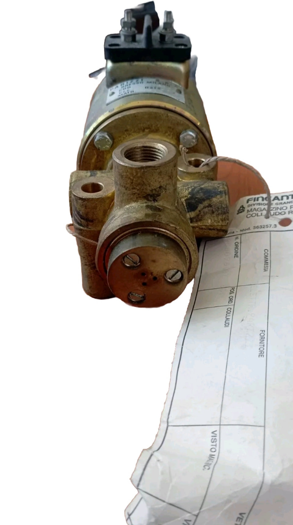 Elettrovalvola Isotta Fraschini Serie Id36.
Codice 405953F91