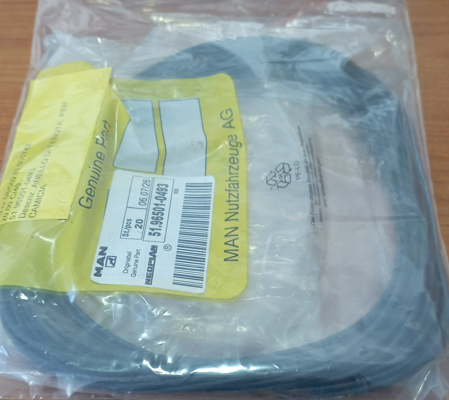 GUARNIZIONE O-RING MAN 138X2,1-FPM2-70 51.96501-0493 51.96501.0493 51965010493