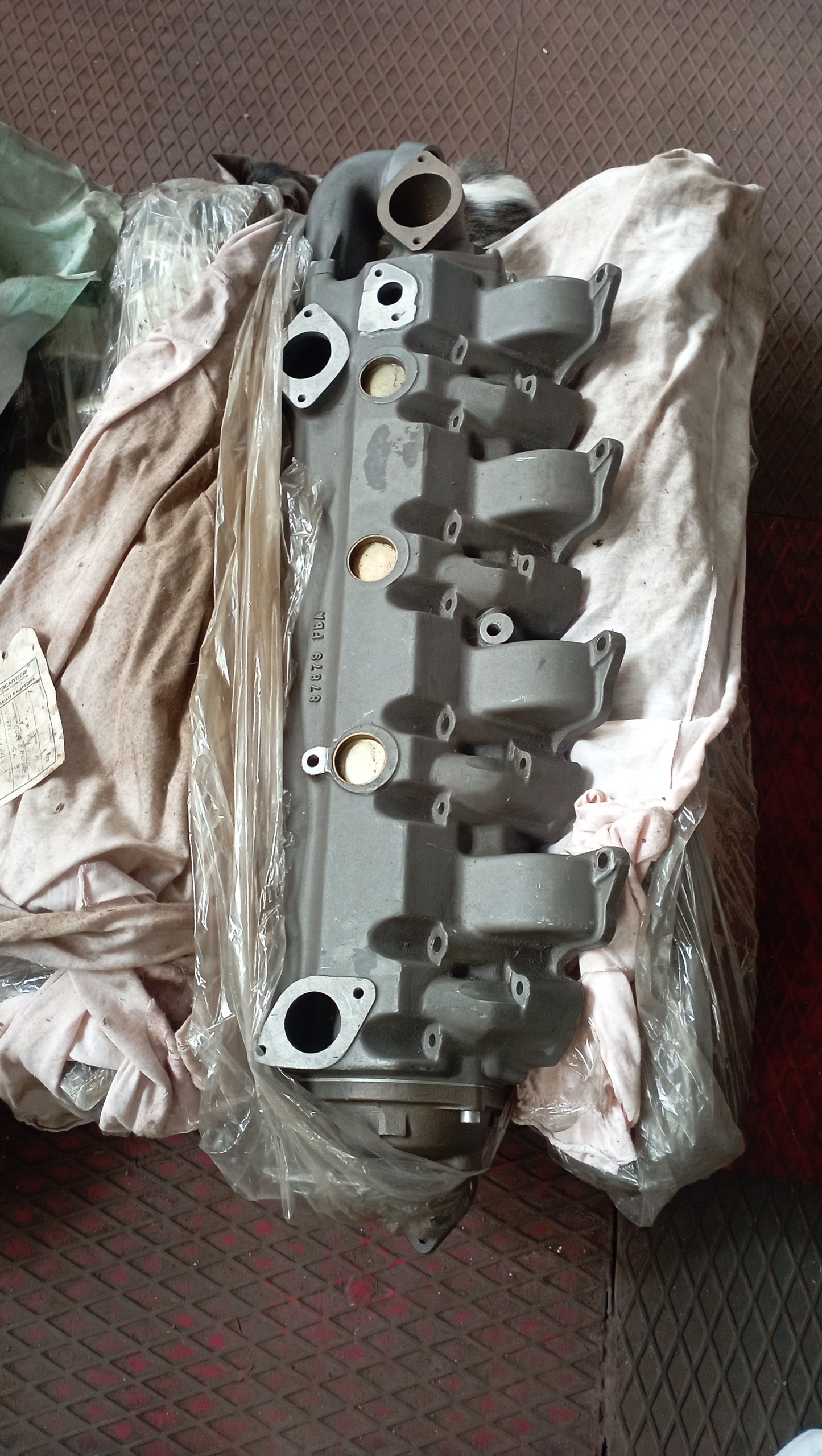 Collettore completo di refrigerante per motori Isotta Fraschini serie 1308