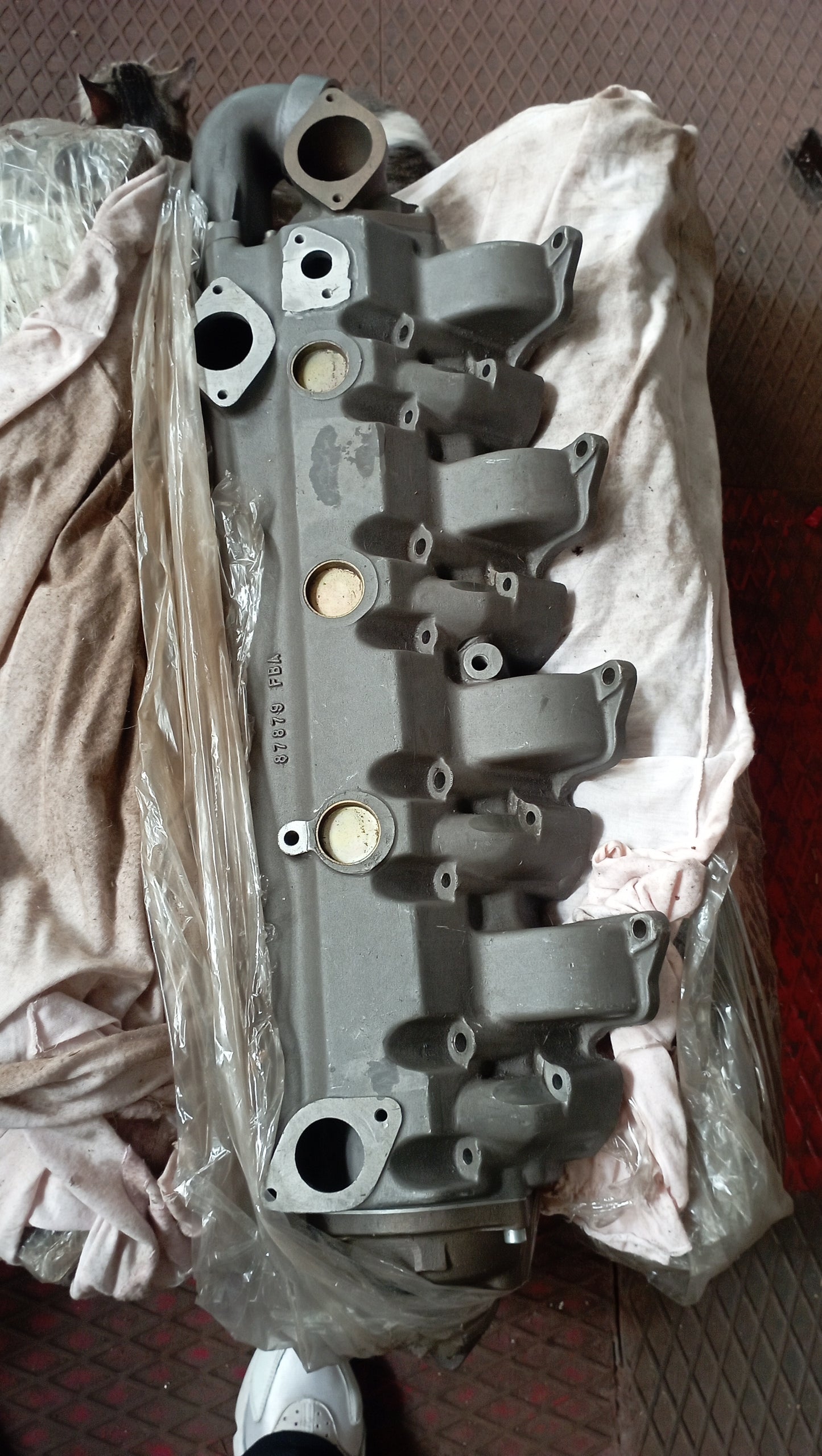 Collettore completo di refrigerante per motori Isotta Fraschini serie 1308