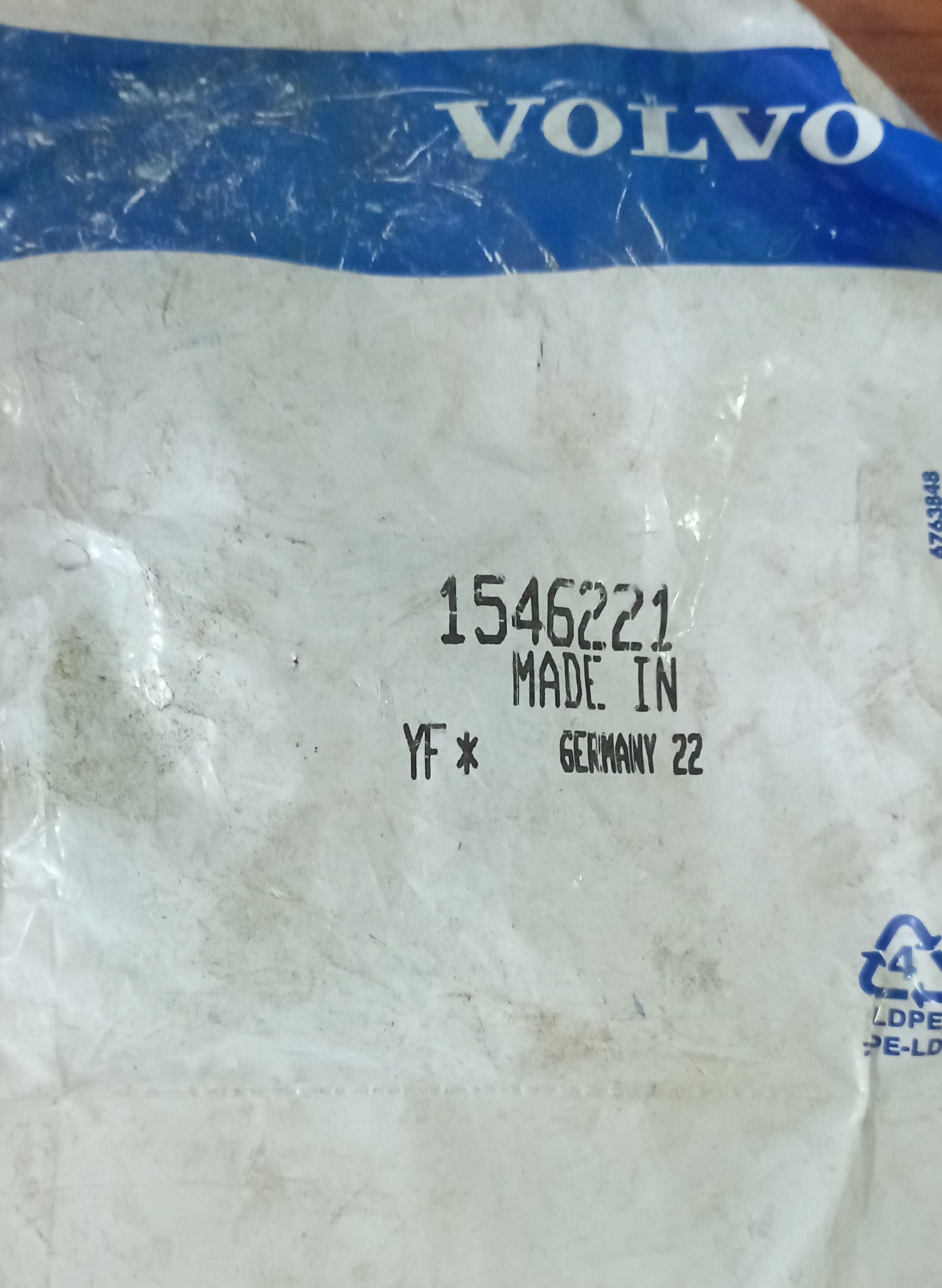 GUARNIZIONE OLIO POMPA DI INIEZIONE originale Volvo codice 1546221