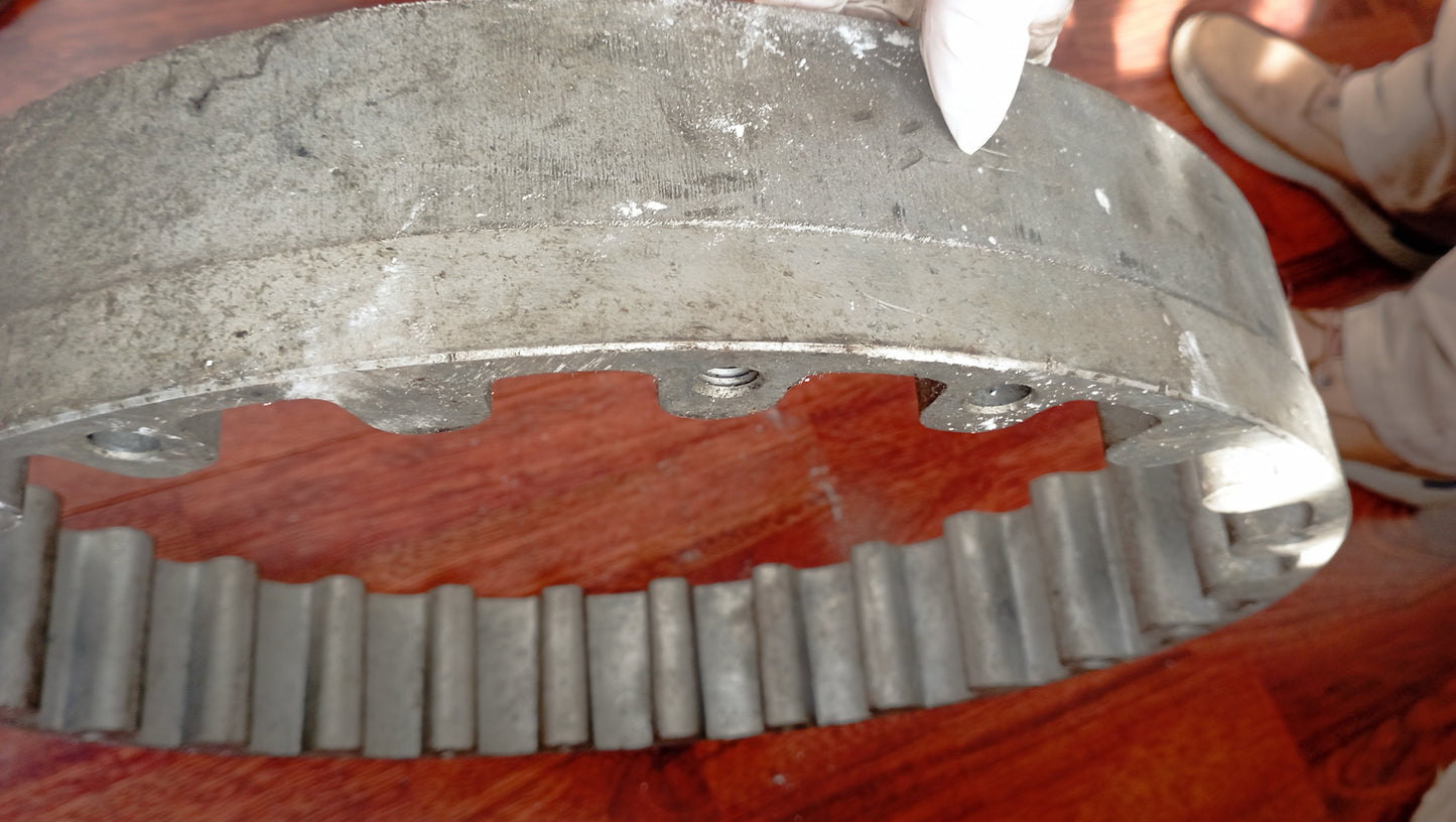 Flangia accoppiamento giunto fra invertitore e motore