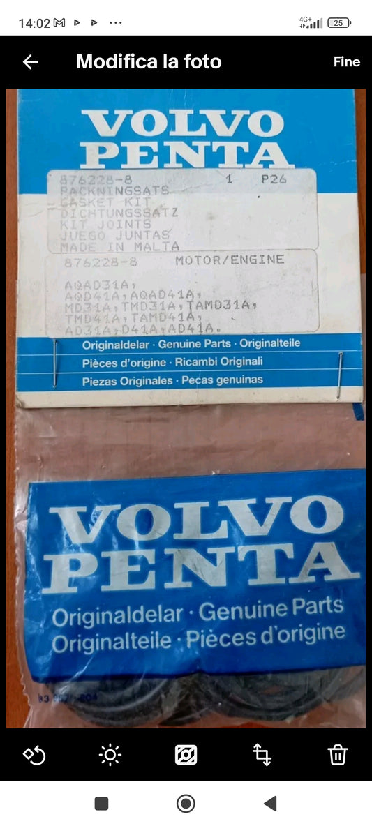 Kit guarnizioni originali per motori VOLVO PENTA