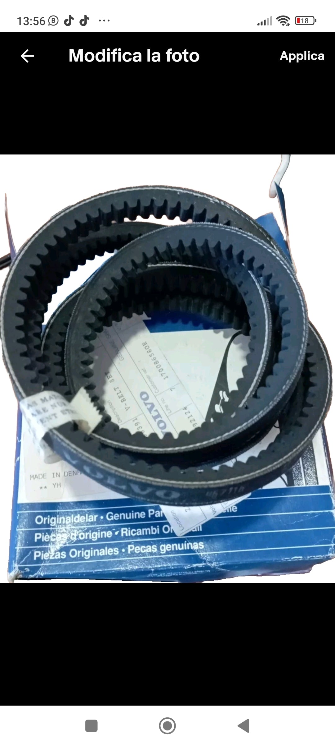 CINGHIA VOLVO PENTA 966391