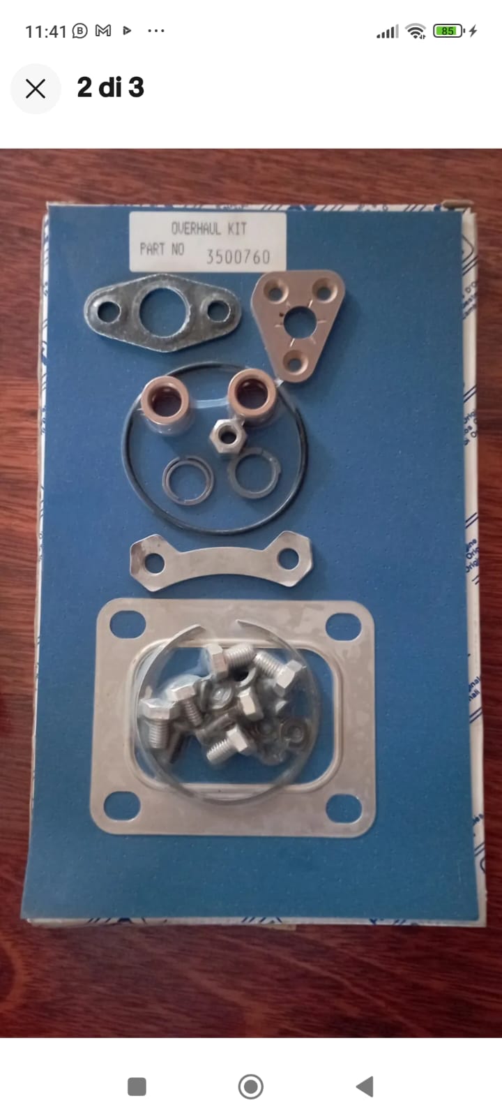 KIT Riparazione Per TURBOSOFFIANTI HOLSET IN SCATOLA ORIGINALE Part no 3500760