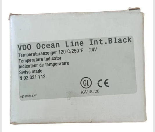 Strumento VDO Pressione Olio Serie Ocean Line International 24V. Art. N02124538