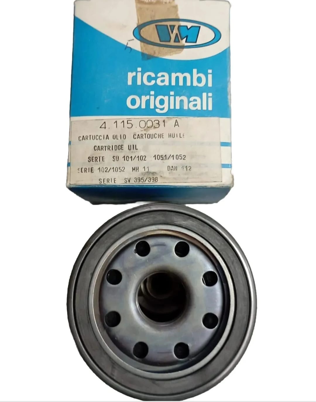 CARTUCCIA OLIO PER MOTORI VM SERIE SU 101/102  102/1052; SV 395/398 MH11 DAN112