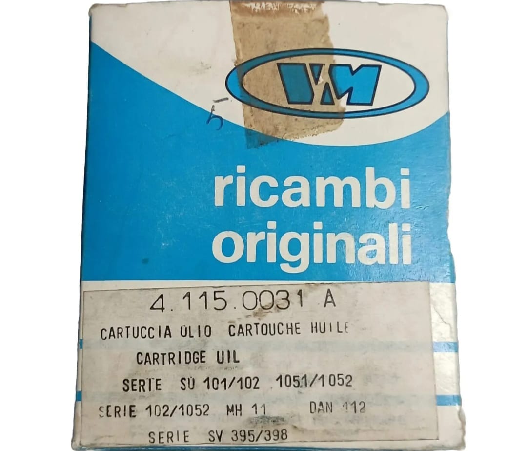 CARTUCCIA OLIO PER MOTORI VM SERIE SU 101/102  102/1052; SV 395/398 MH11 DAN112