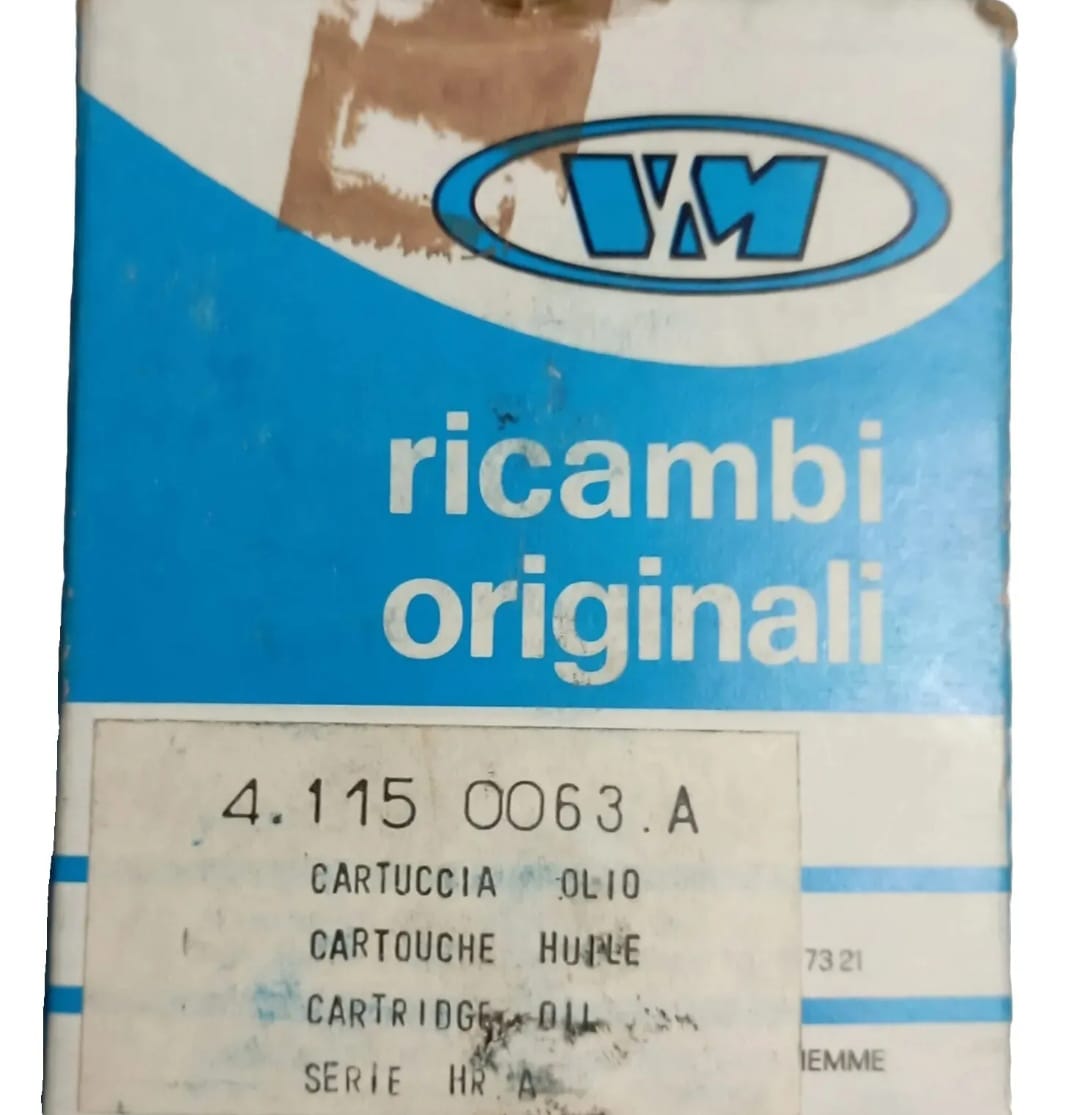 CARTUCCIA OLIO NUOVA PER MOTORI VM SERIE HR A CODICE ARTICOLO 4.115 0063. A