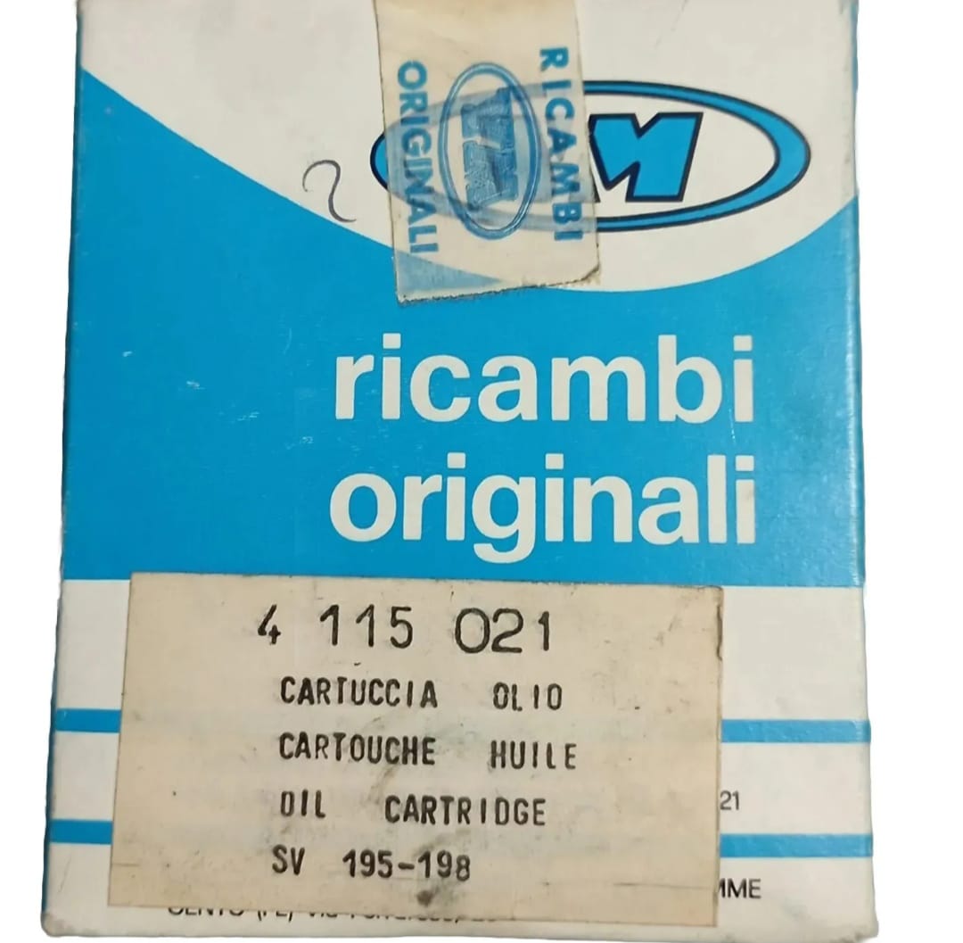 CARTUCCIA OLIO NUOVA PER MOTORI VM SERIE SV 195-198 CODICE ARTICOLO 4 115 021
