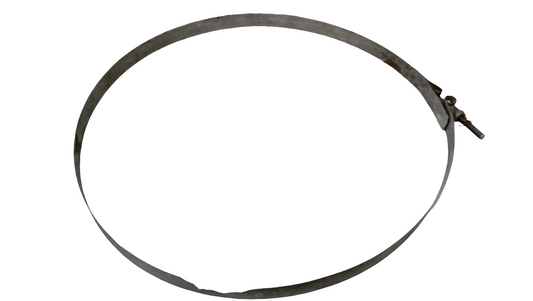 Collare in acciaio inox completo di tirante per chiusura