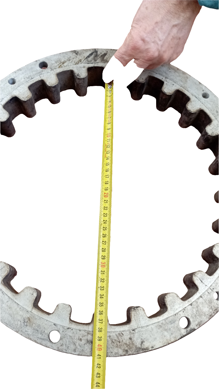 Flangia accoppiamento giunto fra invertitore e motore