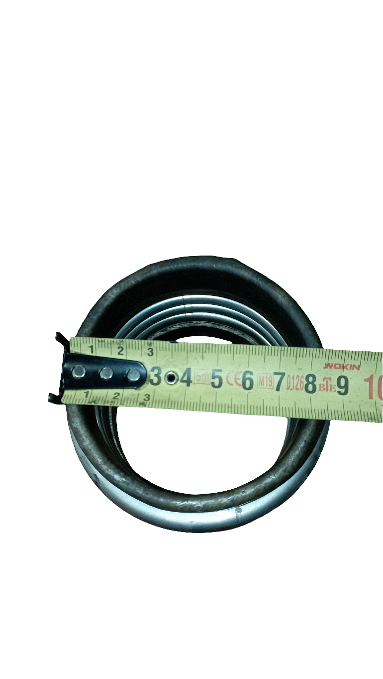 Compensatori di scarico, tronchetto di scarica a 3 spirali in acciaio inox