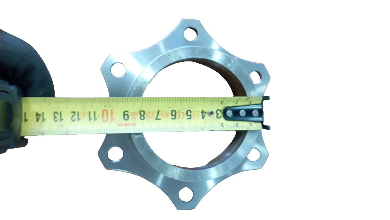 Ghiera, flangia in acciaio inox per scarico