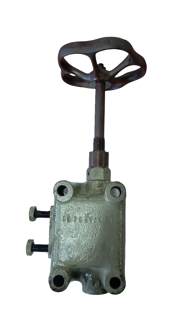 Testata per bombola aria completa di asta comando e volantino MWM DEUTZ