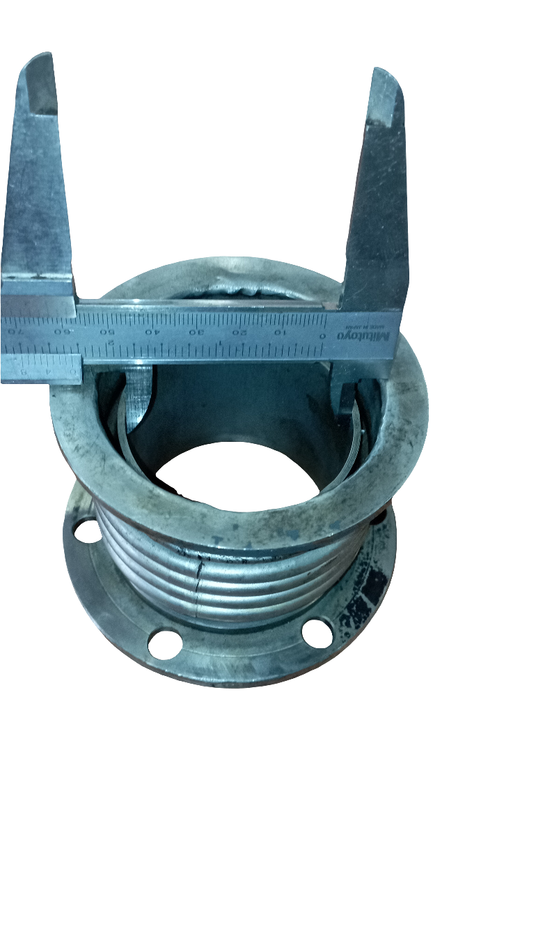 Soffietto compensatore, tronchetto di scarico in acciaio inox