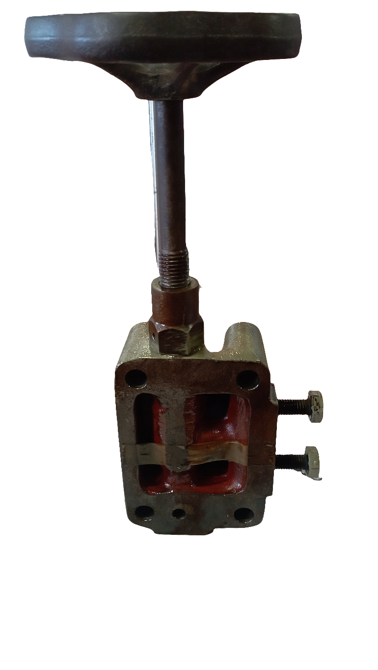 Testata per bombola aria completa di asta comando e volantino MWM DEUTZ