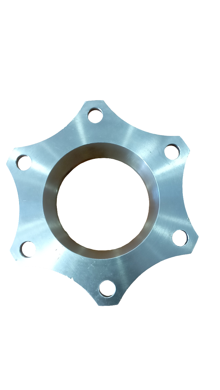 Ghiera, flangia in acciaio inox per scarico