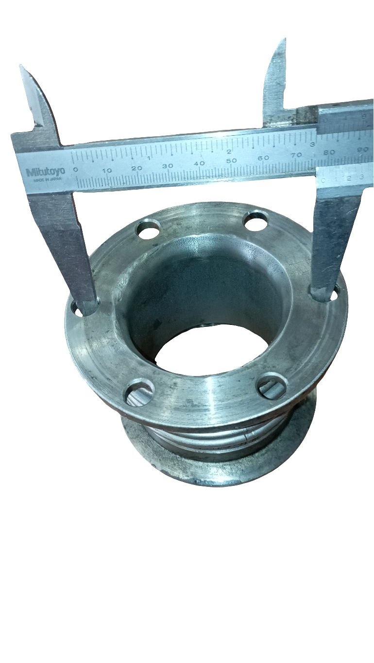 Soffietto compensatore, tronchetto di scarico in acciaio inox