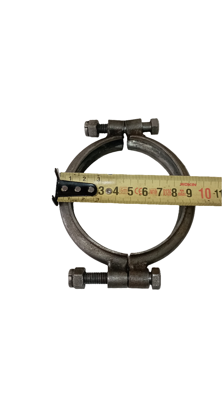 Collare in 2 metà acciaio inox