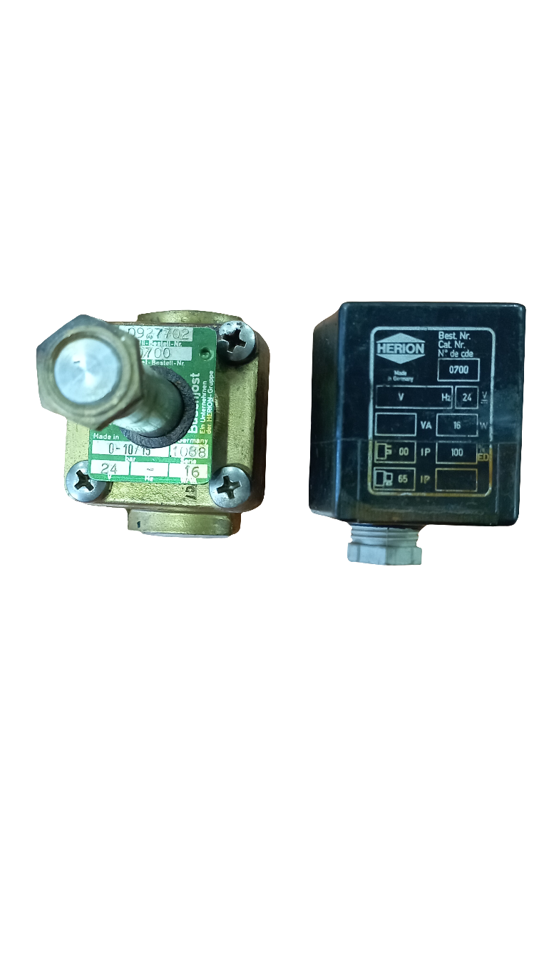 Elettrovalvola Buschjost con bobina nuova 10 bar max, 2 porte, 24 V