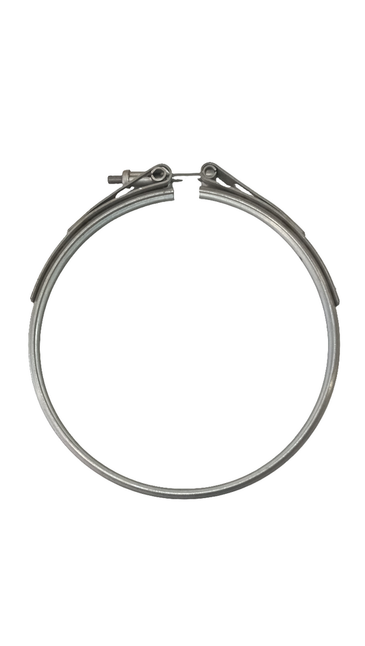 Collare in acciaio inox completo di tirante per chiusura