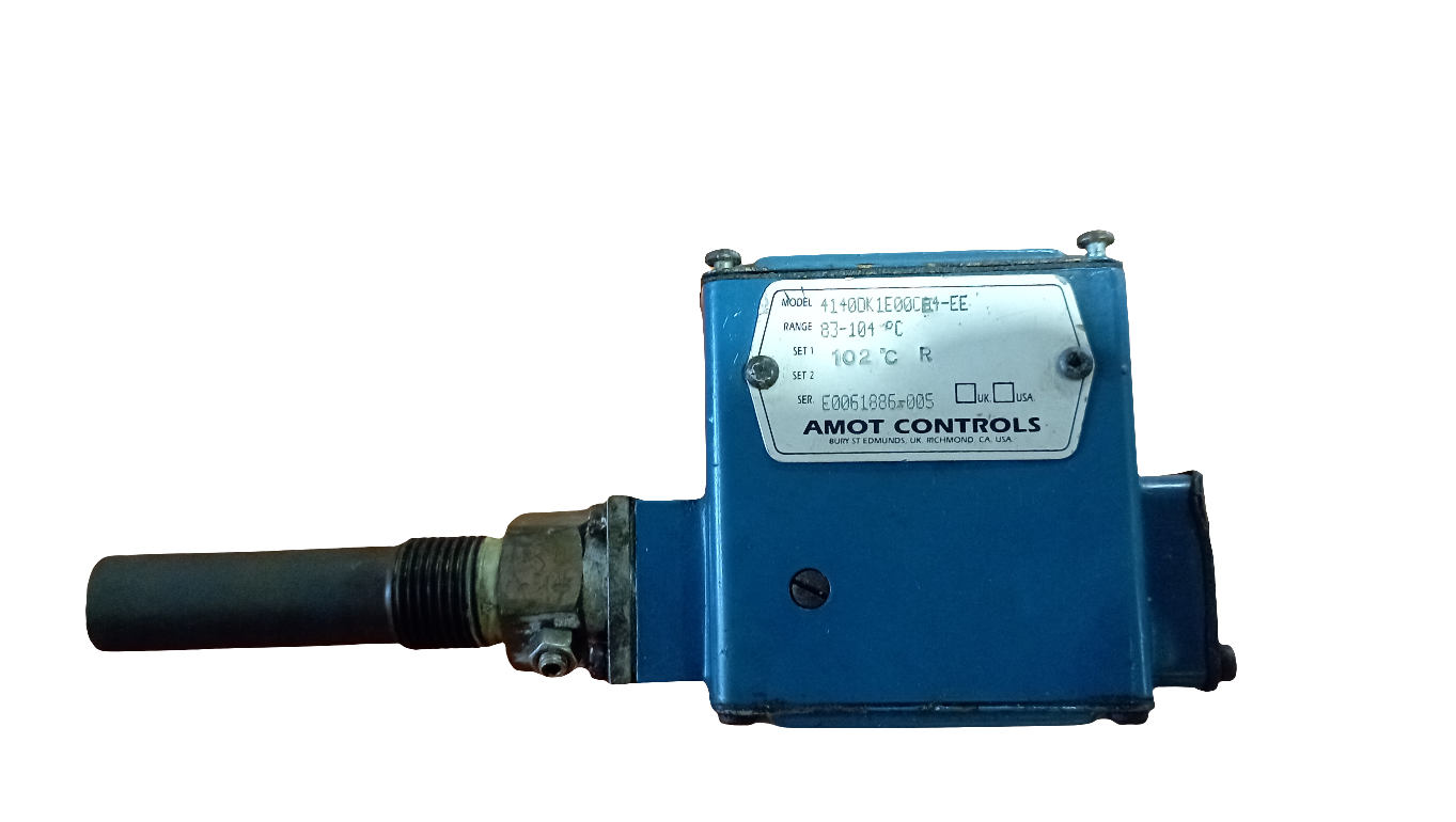 Termostato temperatura Amot control 4140DK1E00CE4-EE Intervallo interruttore termico 83-104°(attacco lungo)