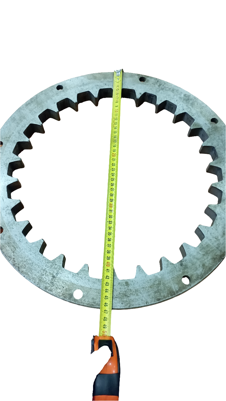 Flangia accoppiamento giunto fra invertitore e motore