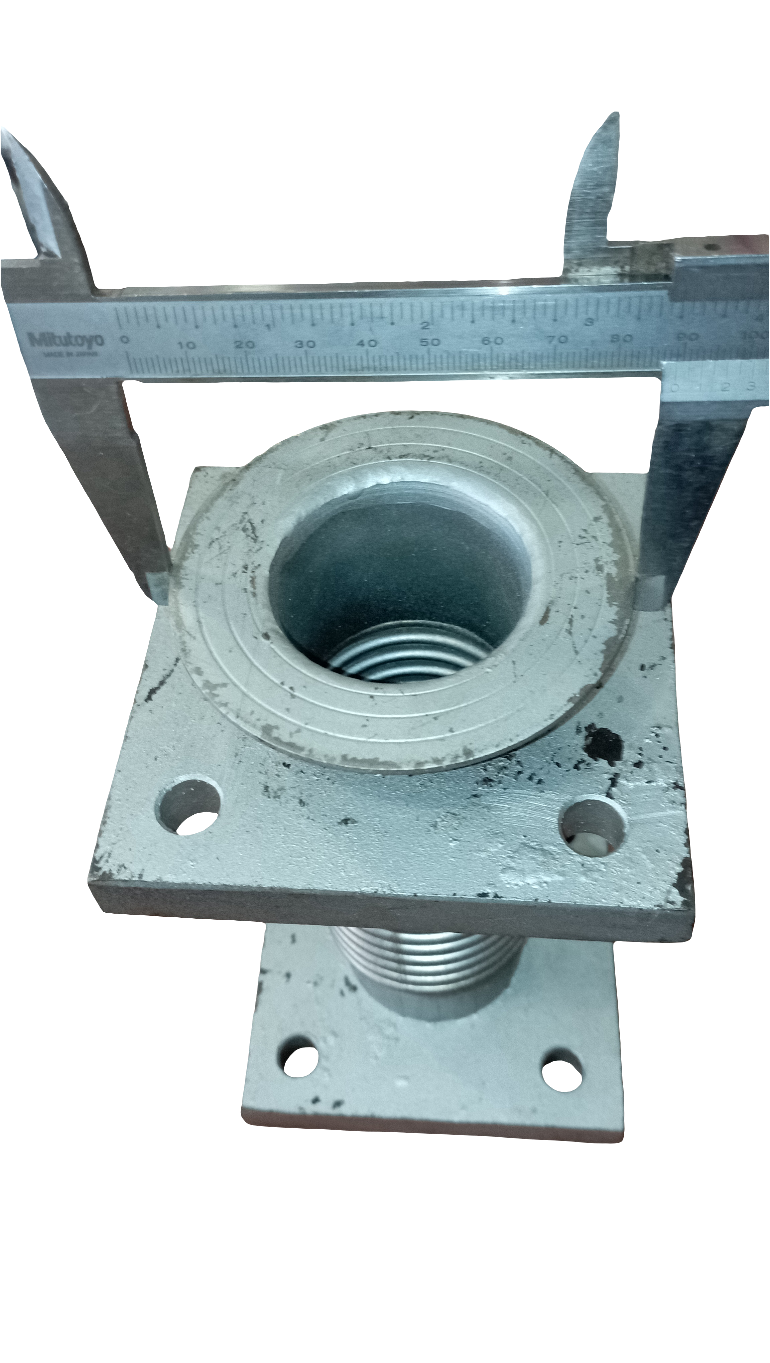 Compensatore di scarico, tronchetto di scarico a 15 spire