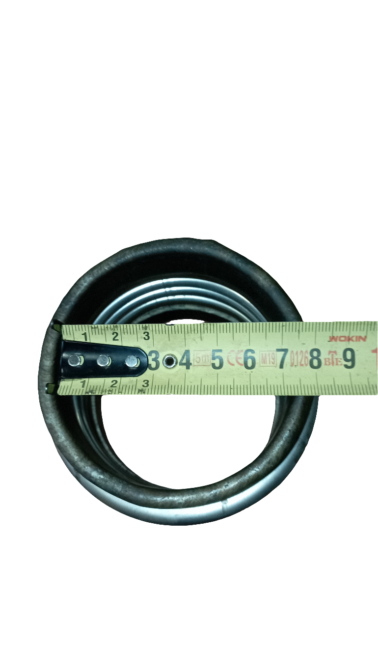 Compensatori di scarico, tronchetto di scarica a 3 spirali in acciaio inox