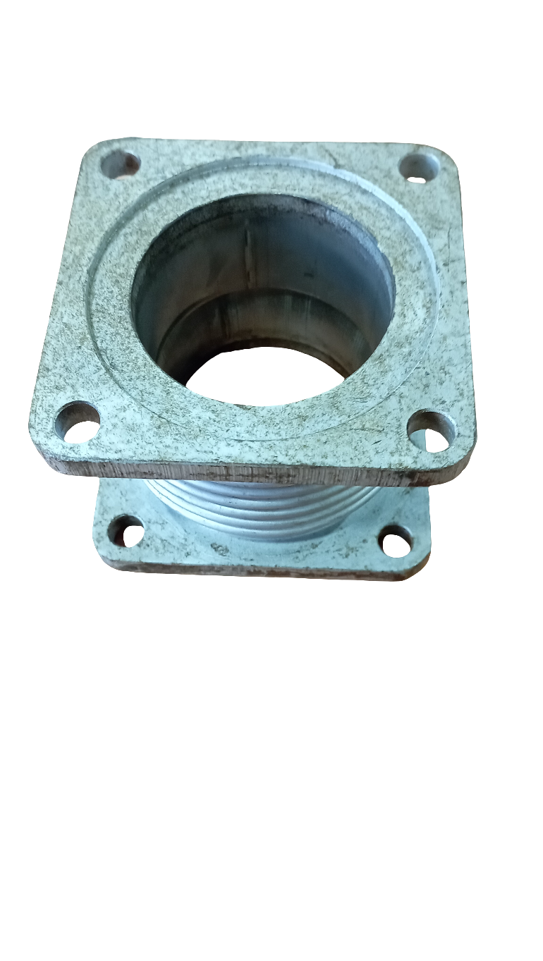 Compensatore di scarico, tronchetto di scarico in acciaio inox con 6 spire