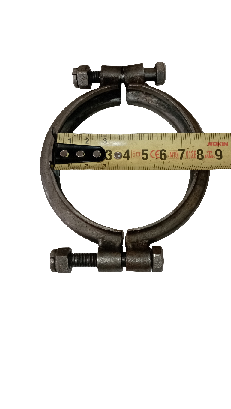 Collare in 2 metà acciaio inox