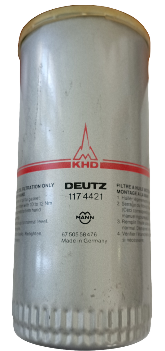 Filtro olio DEUTZ Cod. 117 4421