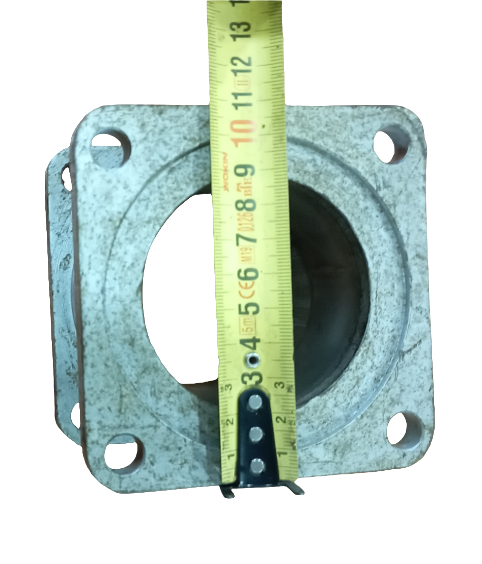 Compensatore di scarico, tronchetto di scarico in acciaio inox con 6 spire