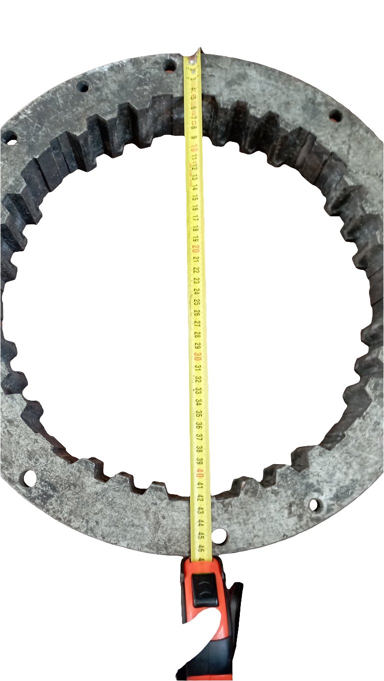 Flangia accoppiamento giunto fra invertitore e motore
