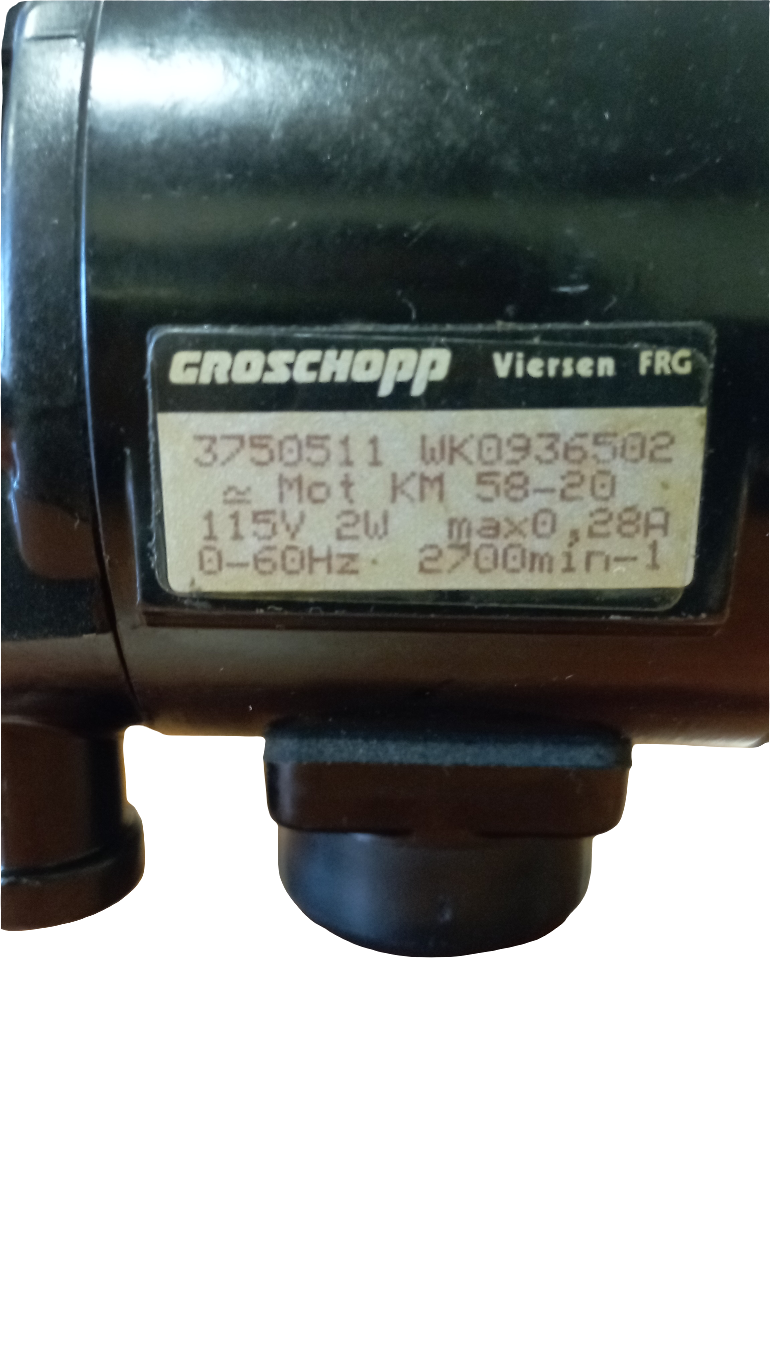 Regolatore Regolazione Velocità Motore Groschopp WK 0936502