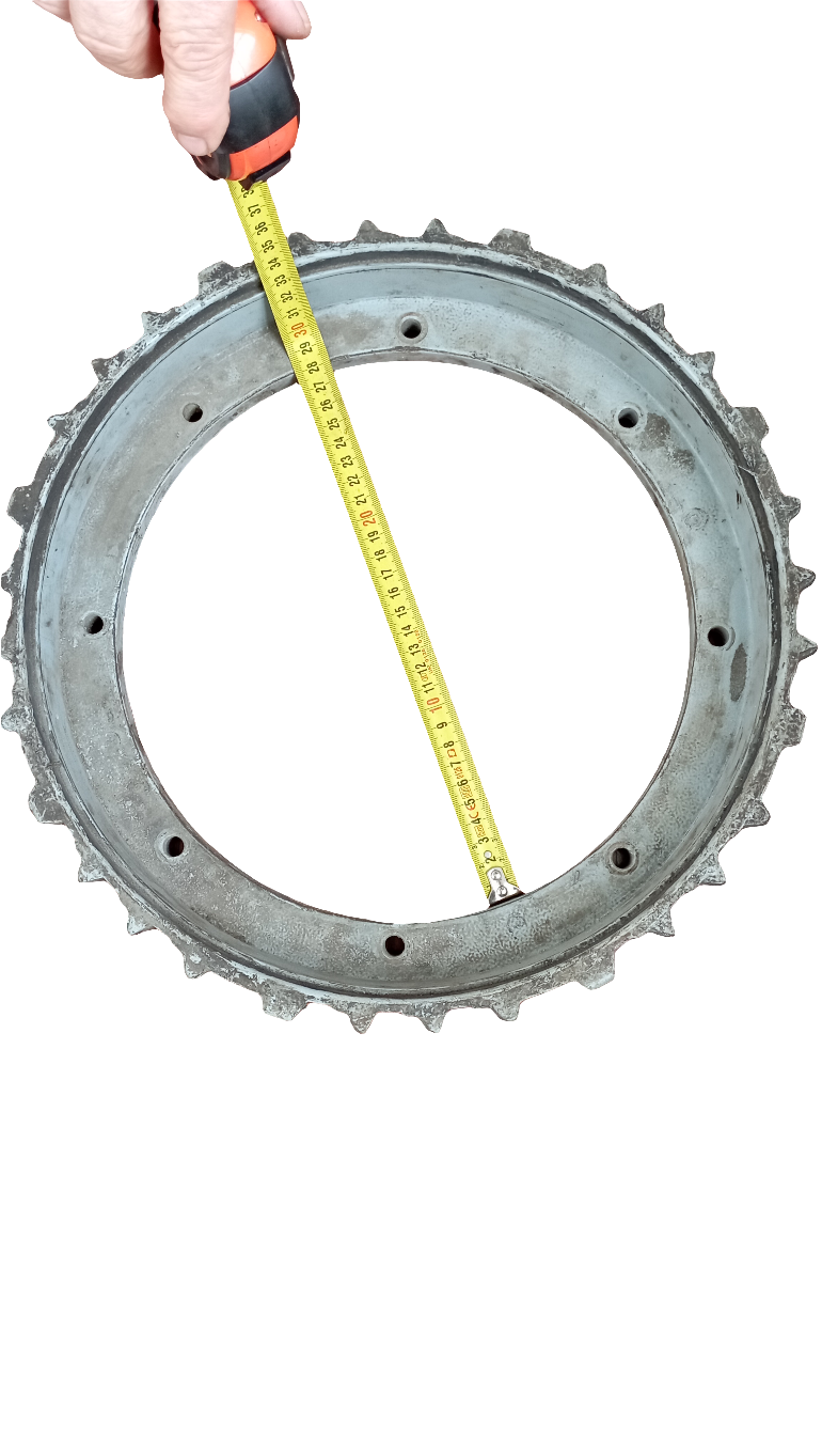 Flangia accoppiamento giunto fra invertitore e motore