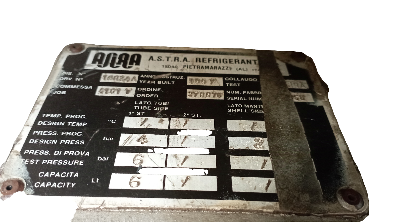 Refrigerante aria per motori Isotta Fraschini serie 1306