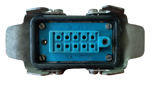 Connettore industriale con 10 poli